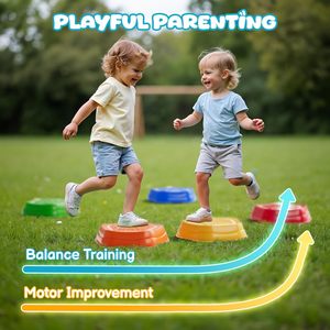 EPT Piedra de <span class=keywords><strong>equilibrio</strong></span> antideslizante Stepping Stones Balance Sensory Toys 5PCs Stepping Stones recargables con luz y música - Product Image 5