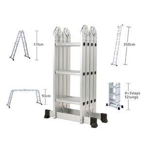 Thang Đa Năng Bằng Nhôm 3.5mtr Thang Kết Hợp 4X3 Nấc 12 Bậc 3.5M Hạng Nặng ML - Product Image 1