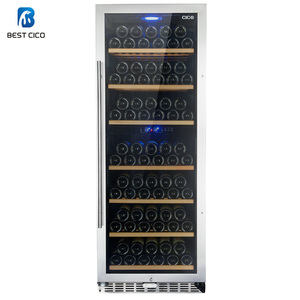 Refrigerador de vino CICO de 1,62 m con compresor alto, refrigerador de vino de diseño de lujo, refrigerador de vino de doble temperatura, SF-128D - Product Image 3
