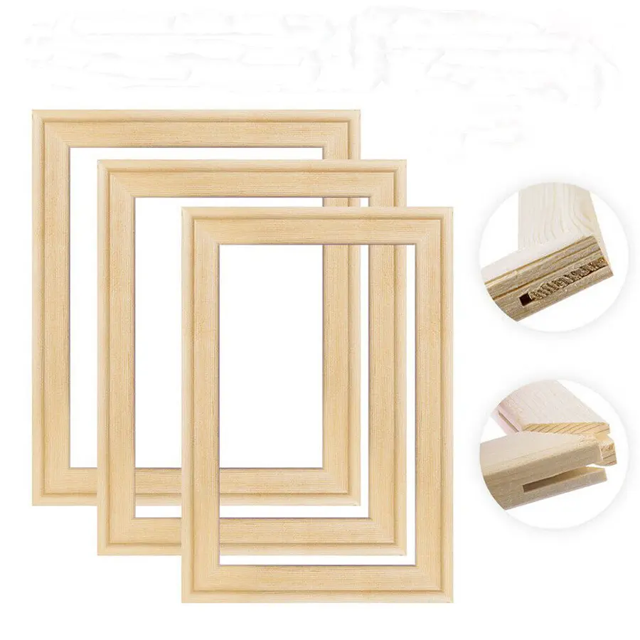 DIY Frame Wood Solid Wooden DIY Stretcher Bar Canvas Frames paint by numbers wood
