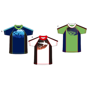 2025 Logo personalizado para niños de manga corta UPF 50 + Rashguard Swim Shirt Kids Toddler Sun Protection <span class=keywords><strong>Surf</strong></span> Tops Baby Swimwear - Product Image 4