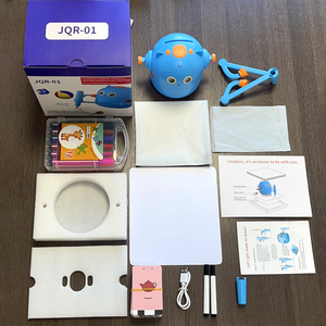 Ensemble <span class=keywords><strong>de</strong></span> cadeaux éducatifs pour enfants, tableau <span class=keywords><strong>de</strong></span> <span class=keywords><strong>dessin</strong></span> électronique et robot <span class=keywords><strong>de</strong></span> <span class=keywords><strong>dessin</strong></span>, jeu d'apprentissage amusant, fournitures en plastique, 4-6 ans - Product Image 1