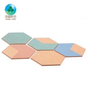 2024 Hot Sale Hexagon Insula ted Cork Bulletin Board Wand kleber für Nachricht und Zeichnung für zu Hause oder im Büro - Product Image 6