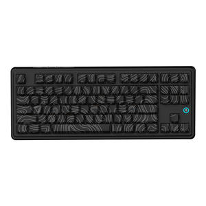 Clavier mécanique Ak870 Plus avec interrupteurs rouges (touches ergonomiques noires) - Tri-mode avec écran OLED - RVB - DIY - Product Image 1