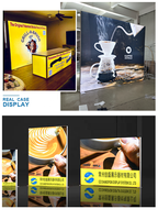 Boîte à lumière pour affiche de film en aluminium sur pied, 85x200 cm, portable, pour peinture lumineuse, approvisionnement direct usine