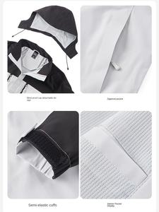 Traje de Montañismo al aire libre de talla grande informal de gama alta para parejas primavera otoño LOGO frontal impreso Color-Block cierre de cremallera - Product Image 4