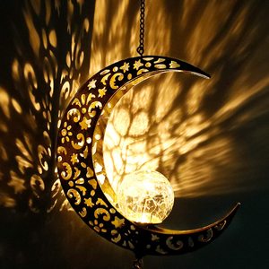 Oniya <strong>Large</strong> Retro Copper Wind Bells with Crackle Glass <strong>Ball</strong>, Soft Deep Tone, <strong>Solar</strong> Wind Chimes for Patio <strong>Garden</strong> Decor - Product Image 4