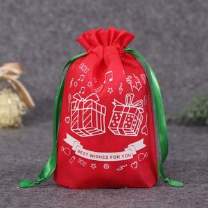 ถุงผ้าริบบิ้นผูกปากถุงของขวัญแบบผูกเชือกกันความร้อน2023 - Product Image 3