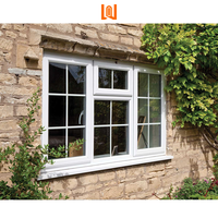 WANJIA Personnalisation Design européen Fenêtres UPVC Portes double vitrage Verre trempé Fenêtre à battant en PVC