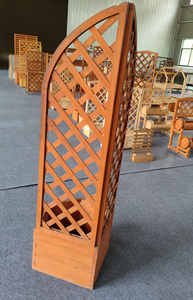 <span class=keywords><strong>Original</strong></span> personnalisé extérieur Patio balcon quadrillé clôture en bois coin <span class=keywords><strong>porte</strong></span>-pot pour <span class=keywords><strong>plante</strong></span> - Product Image 4