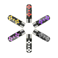 Ampoules LED de voiture W5W T10 COB 18LED en silicone pour feux de positionnement, éclairage de plaque d'immatriculation et lampe de lecture pour moto