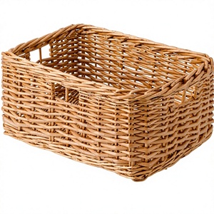 <span class=keywords><strong>Panier</strong></span> de rangement <span class=keywords><strong>en</strong></span> <span class=keywords><strong>osier</strong></span> tressé à la main sur mesure pour le salon et la chambre, idéal pour organiser les jouets, les livres et la décoration intérieure - Product Image 1