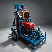 Foreuse de puits d'eau sur roues Liyo LY150, 22 CV, diesel, hydraulique, portable, 200 m, pour l'irrigation agricole