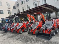 Chargeuse-pelleteuse sur chenilles de 380 kg avec pelle à arbres et chargeur frontal