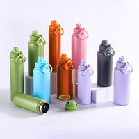 Termo Deportivo Portátil Minimalista de Acero Inoxidable, Resistente al Frío, 6-12 Horas, Diseño de Color Sólido, Fácil de Usar al Aire Libre