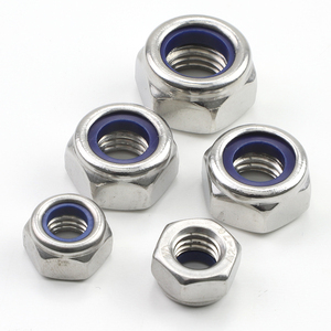 Écrous autobloquants en nylon épaissi en acier au carbone/acier inoxydable 304/201/316 avec insert en nylon M3 M4 M5 M6 M12 M14 M16 M18 - Product Image 3