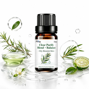 Botella de Vidrio de 10 ml, Aceite Esencial Purificante Transparente, Control de Grasa, Purifica los Poros, Elimina las Espinillas, Para Todo Tipo de Piel, OEM 100% Natural - Product Image 1