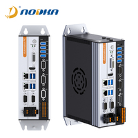 Mini PC sans ventilateur Core i5 Mini PC industriel intégré Ordinateur Dual Lan 4COM Port Nuc Dual LAN WIN 10 HD Mini PC