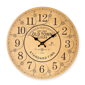 Horloge murale (33,5 cm) JUSTAMINUTE Ocra antico 21439 - Product Image 2