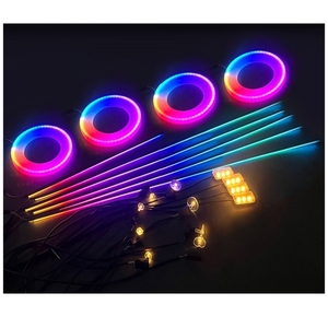 مصباح سيمفوني 18 في 1 Led من YOBIS شرائط أكريليك داخلية محيطية شاملة ضوء جو داخلي للسيارة - Product Image 5