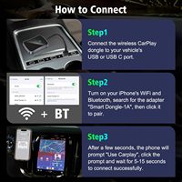 Adaptador/Dongle Inalámbrico CarPlay BOYi, USB/Bluetooth, Plug and Play, Conexión Dual WiFi de 5 GHz, Actualización en Línea, Baja Latencia, Fácil Instalación 1