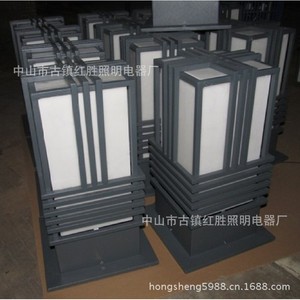 ไฟเสาภายนอกอาคาร อลูมิเนียมอัลลอยด์ แหล่งกำเนิดแสง LED ขั้ว E27 แบบกึ่งฝัง ใช้งานได้นาน 50,000 ชั่วโมง - Product Image 1