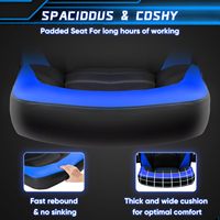 Ensemble bureau et chaise de gaming de luxe, directement de l'usine, logo personnalisé, chaise de gaming ergonomique, mécanisme papillon, base en acier