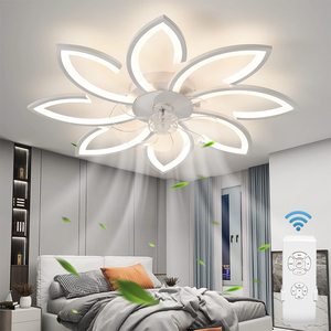 Fan Ánh Sáng Hiệu Suất Cao Thời Trang Hiện Đại Phong Cách Đèn Trần Phòng Khách Phòng Ăn Ưa Thích Trong Nhà Chiếu Sáng Thông Minh LED Trần - Product Image 1