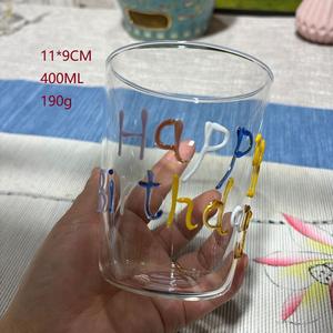 Tasse en verre borosilicate haute résistance à la chaleur, motif floral 3D coloré, <span class=keywords><strong>pour</strong></span> thé, jus, <span class=keywords><strong>lait</strong></span>, café, cadeau - Product Image 6