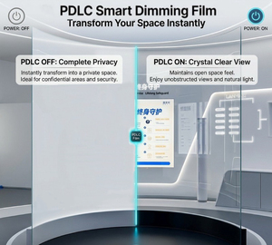 <span class=keywords><strong>Film</strong></span> intelligent PDLC auto-adhésif à intensité variable, <span class=keywords><strong>film</strong></span> de projection givré commutable pour la confidentialité, pour projets commerciaux <span class=keywords><strong>et</strong></span> résidentiels - Product Image 1