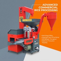 Vente directe usine : Machine à décortiquer le riz avec dépietreuse et polisseuse, machine de décorticage de riz professionnelle combinée avec moteur diesel