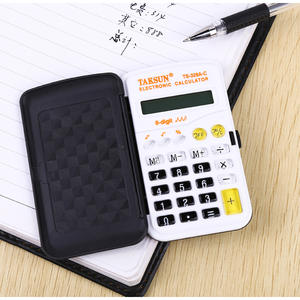 Calculadora electrónica Taksun Ts 328a C de 8 dígitos, blanca, alimentada por batería, con estuche para uso estudiantil - Product Image 1