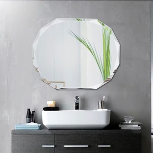 Espejo de Maquillaje de Baño de Vidrio Irregular Dorado Vintage Moderno con Marco de Aluminio Personalizado para Decoración de Sala de Estar <span class=keywords><strong>Ecoliving</strong></span> - Product Image 1