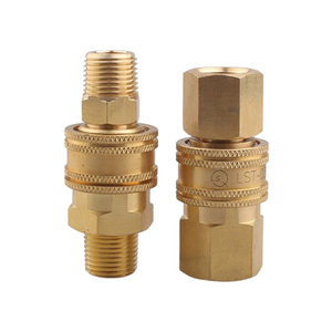 Khớp nối thủy lực bằng đồng thau hoặc SS304 dòng chảy cao khớp nối nhanh chóng áp lực thấp thủy lực khớp nối nhanh chóng kết nối nhanh chóng - Product Image 4