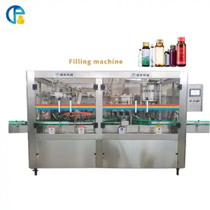 Línea de producción automática de máquina taponadora de llenado de viales estériles líquidos de inyección