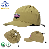 Trendige Pferdeschwanz-Loch-Baseballkappe aus Schnelltrocknendem Nylon mit Kordelzug und Individuell Bedrucktem Logo für Damen-Freizeitaktivitäten