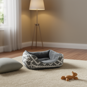 Cuccia per Animali Yommy in Pelliccia di Coniglio e Pile Artico, Taglie S M L, Impermeabile con Fondo Antiscivolo, Culla per Cani e Gatti - Product Image 2