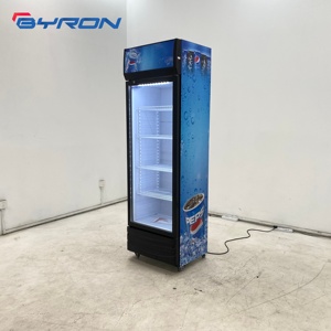 Refrigerador Vertical de Una Puerta para Bebidas Byron, Enfriamiento Directo, Enfriador Comercial de Bebidas, Iluminación LED Interna Lateral, Cuatro Estantes de Almacenamiento LC - Product Image 3