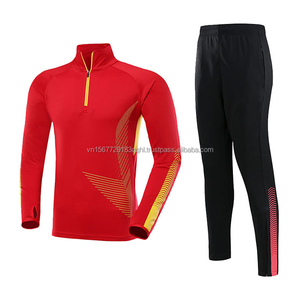 Conjunto Deportivo de Otoño-Invierno con Estampado, Jersey de Fútbol de Manga Larga con Media Cremallera y Pantalones Largos para Hombres, Niños y Adultos, para Entrenamiento Deportivo y Fitness al Aire Libre - Product Image 4