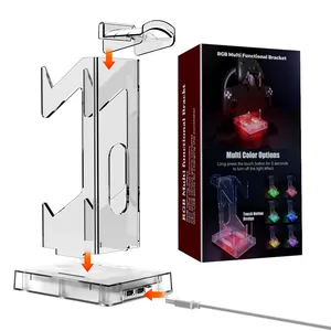 Soporte de estante para Gamepad RGB para PS5 Portal/PS5/Xbox, controlador de montaje de escritorio, soporte de pantalla, controlador de auriculares, soporte de consola de mano - Product Image 6