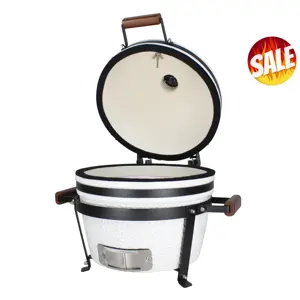 <span class=keywords><strong>Barbecue</strong></span> KAMADO en céramique de 16 pouces, ensemble grill, viande, pour cocktail, <span class=keywords><strong>bateau</strong></span>, plage, jardin, extérieur - Product Image 1