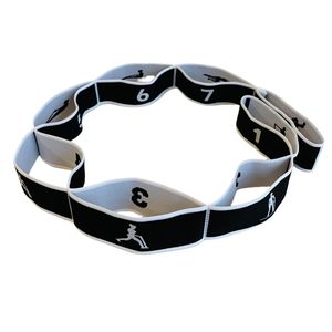 Sangle d'étirement MR Yoga avec boucles, tissu en polyester hautement élastique, résistance 7KG/10KG/<span class=keywords><strong>15KG</strong></span> pour la danse, la gymnastique, l'exercice, le Pilates - Product Image 2