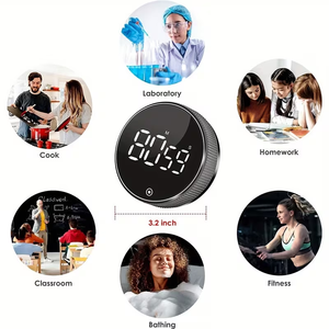 Sınıfta Yemek Pişirme Fitness Pişirme Öğrenme LED Ekranlı Görsel Zamanlayıcı Mıknatıslı Sesli Dijital Mutfak Pişirme Geri Sayım Zamanlayıcıları - Product Image 3