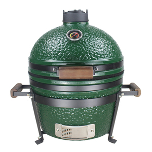 Griglia Kamado in Ceramica Verde Auplex 16 Pollici, <span class=keywords><strong>Barbecue</strong></span> Portatile a Carbone per Esterni - Product Image 1