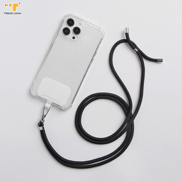 Mobile Phone Cover Accessories Universal Crossbody Lasso Necklace Rope Patch Strap Tab Tether Cell Phone Case Lanyard for Iphone