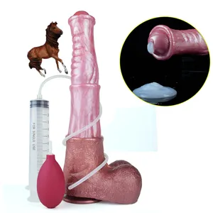 FAAK 34 cm huge animal dildo big ejaculation horse penis squirting dildos for women G spot sex toys