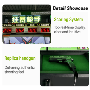 Máquina de Juego de Tiro Láser Infrarrojo que Funciona con Monedas, Simulador de Juego de Tiro Arcade para <span class=keywords><strong>1</strong></span> Jugador, Tiro al Blanco en Interiores con Certificación CE - Product Image 4