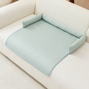 Pet Mat Rectangle 10cm Thick Ice Silk Cooling Heating Dog Bed <b>Scratch</b> Resistant Durable Four Seasons Use - Product Image 2