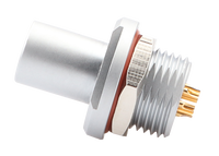 Rakitan Panel Mount Self Locking Push Pull Ukuran 0F 1F 2F 3F 4F dengan Kabel Kustom 2p 3p 4p 5p 6p 7p 8p 12p 14p Konektor Sensor