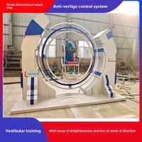 Équipement d'amusement à anneau roulant tridimensionnel, équipement d'entraînement anti-vertige pour musées scientifiques populaires, intérieur/extérieur